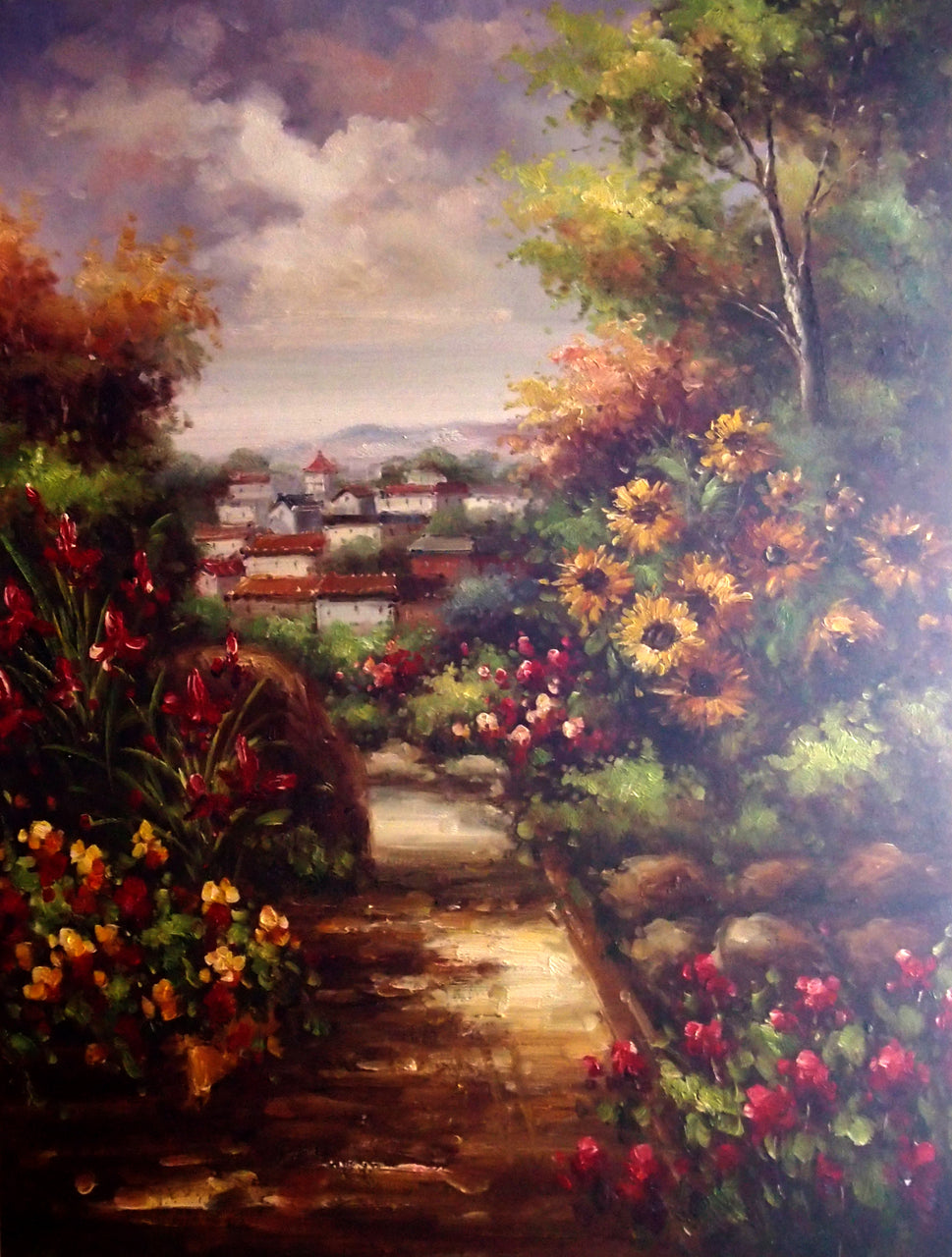 FL4820169 - 36"x48" Original Oil Painting