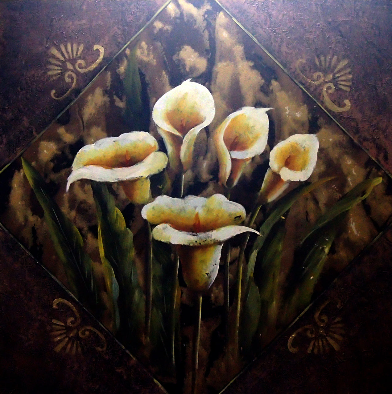 FL4920242 - 48"x48" Original Oil Painting