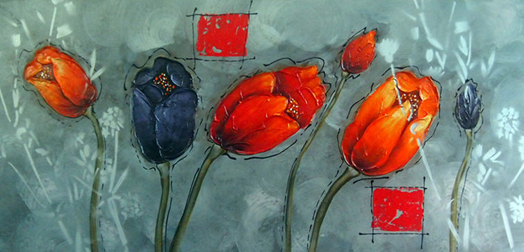 FL5017725 - 24"x48" Original Oil Painting