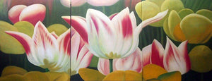 FLTT19290 - Triptych Original Oil Painting