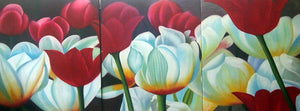 FLTT19293 - Triptych Original Oil Painting