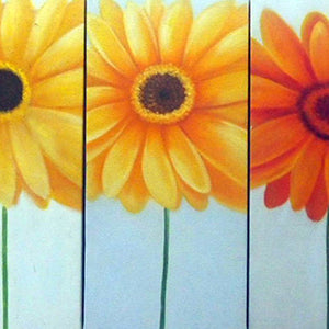 FLTT19295 - Triptych Original Oil Painting