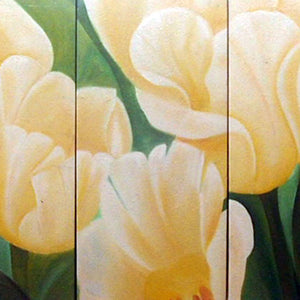 FLTT19296 - Triptych Original Oil Painting