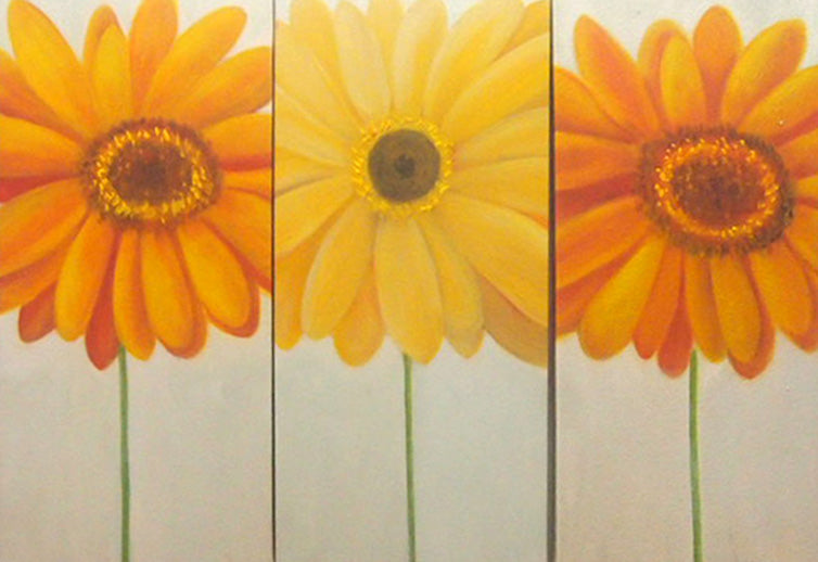 FLTT19297 - Triptych Original Oil Painting