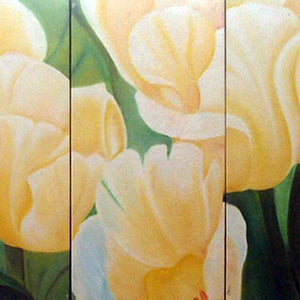 FLTT19298 - Triptych Original Oil Painting