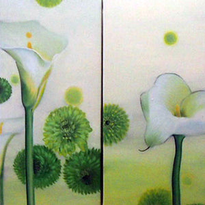 FLTT19301 - Triptych Original Oil Painting