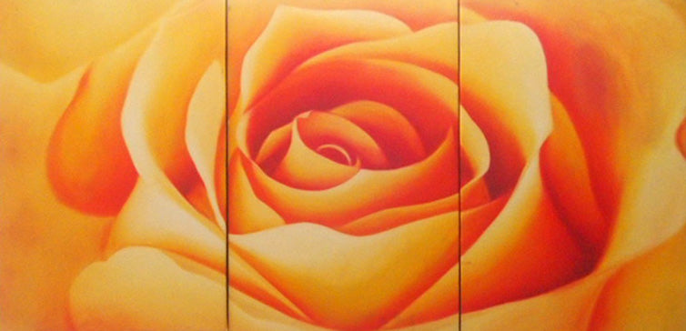 FLTT19304 - Triptych Original Oil Painting