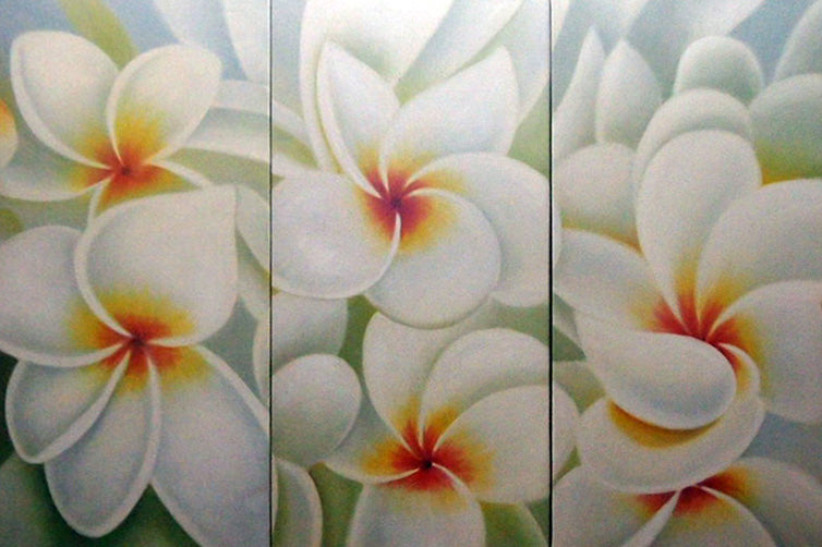 FLTT19321 - Triptych Original Oil Painting