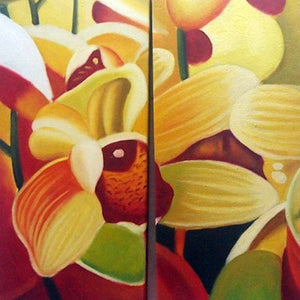 FLTT19322 - Triptych Original Oil Painting