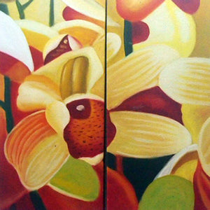 FLTT19323 - Triptych Original Oil Painting
