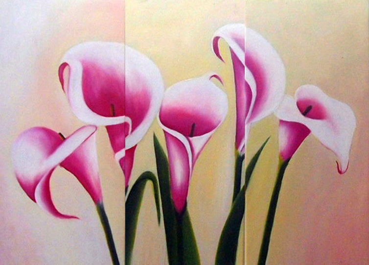 FLTT19330 - Triptych Original Oil Painting