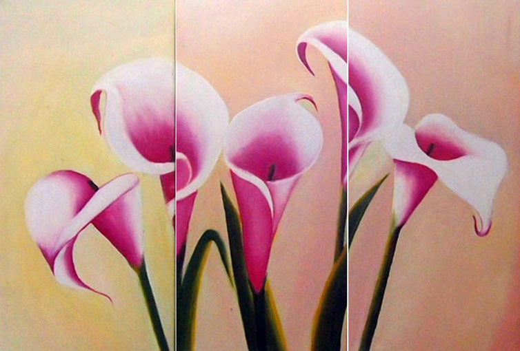 FLTT19332 - Triptych Original Oil Painting