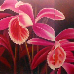 FLTT19336 - Triptych Original Oil Painting