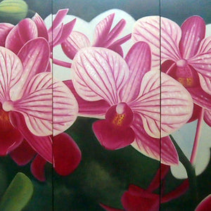 FLTT19341 - Triptych Original Oil Painting