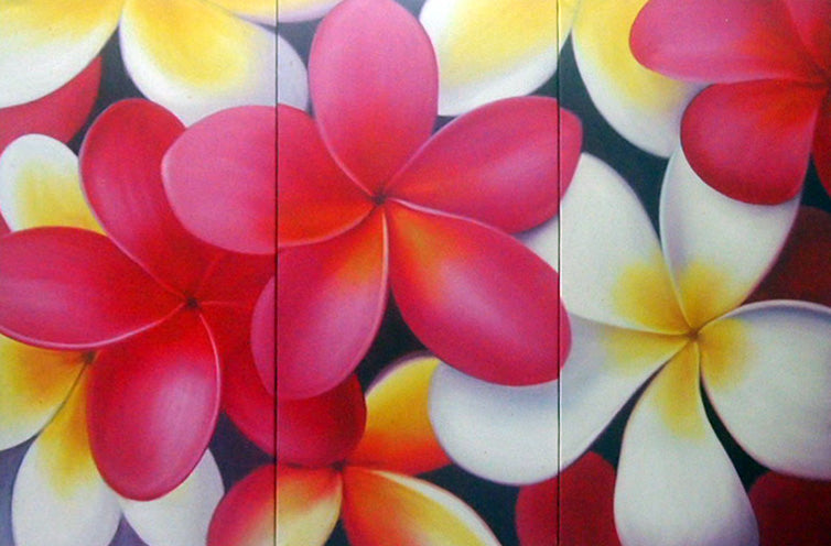 FLTT19343 - Triptych Original Oil Painting