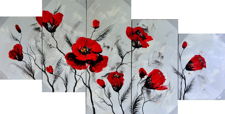 FLTT19579 - Triptych Original Oil Painting