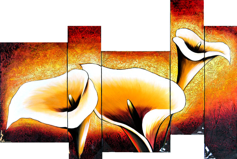FLTT19581 - Triptych Original Oil Painting