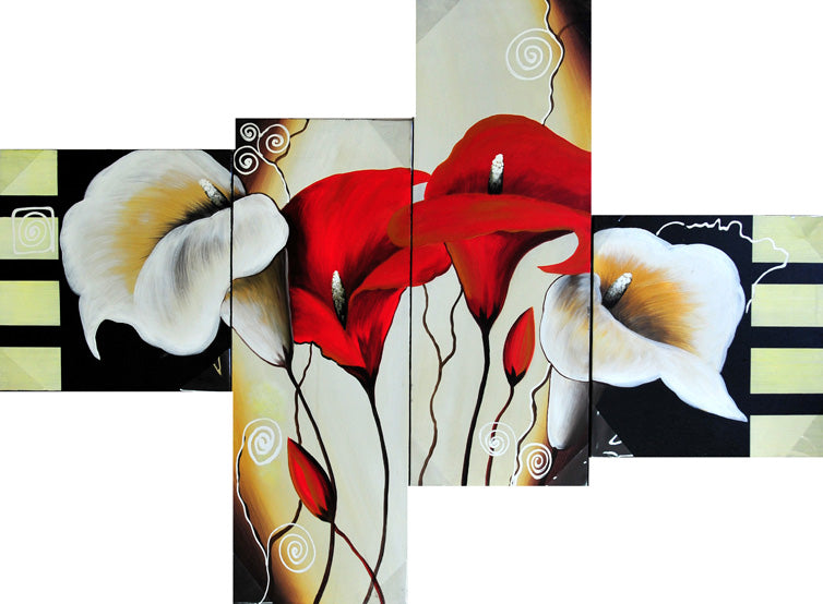 FLTT19612 - Triptych Original Oil Painting