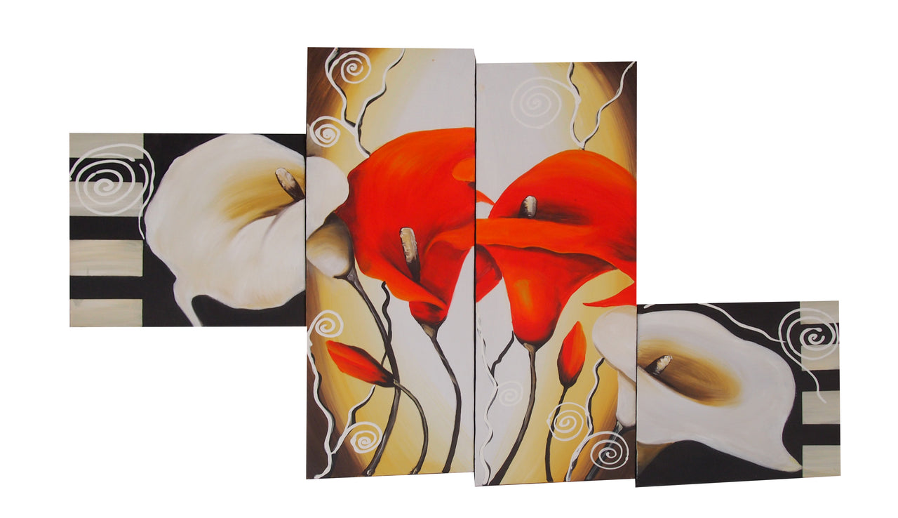 FLTT20463 - Triptych Original Oil Painting