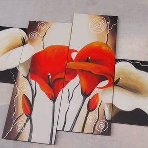 FLTT20489 - Triptych Original Oil Painting