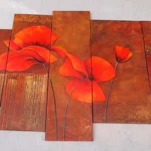 FLTT20491 - Triptych Original Oil Painting