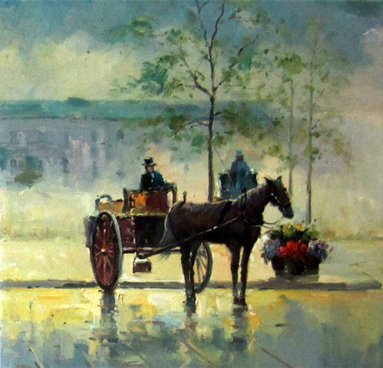 FR2316383 - 24"x24" Original Oil Painting
