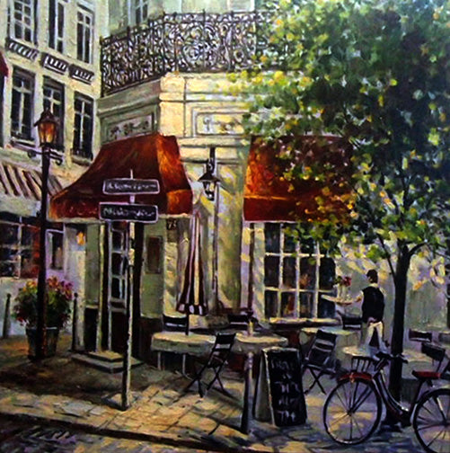 FR3118984 - 30"x30" Original Oil Painting