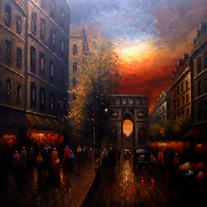 FR4020411 - 40"x40" Original Oil Painting