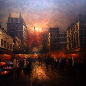 FR4020412 - 40"x40" Original Oil Painting