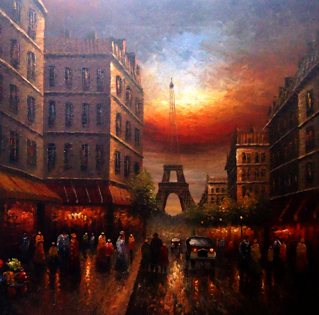 FR4020414 - 40"x40" Original Oil Painting