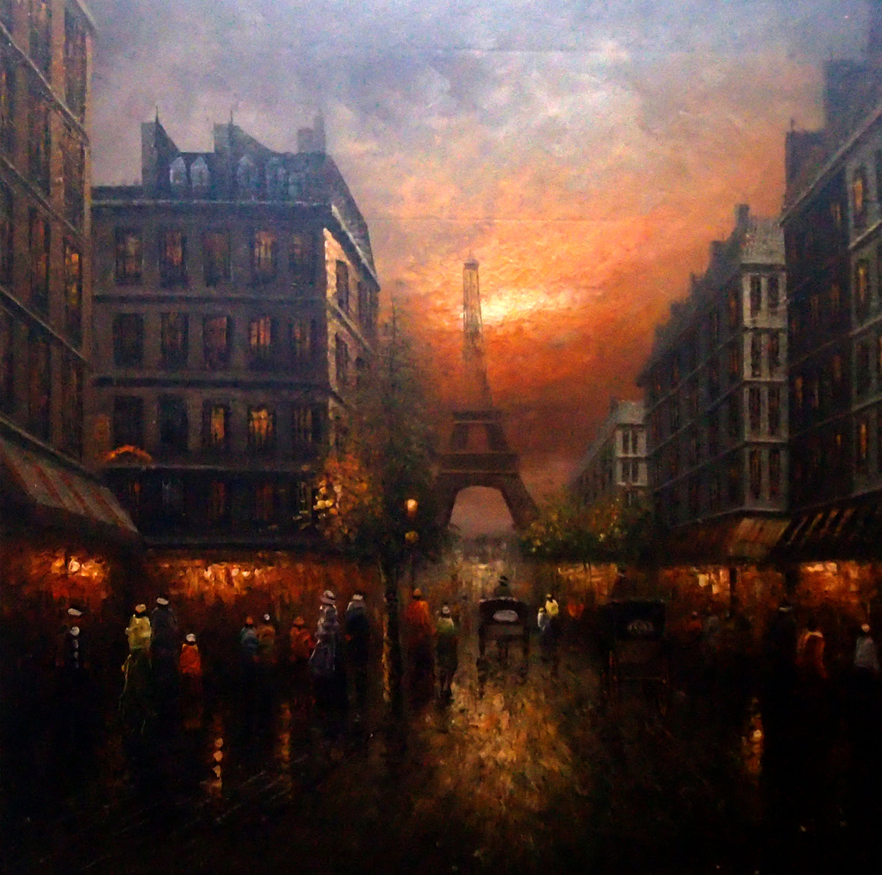 FR4020419 - 40"x40" Original Oil Painting