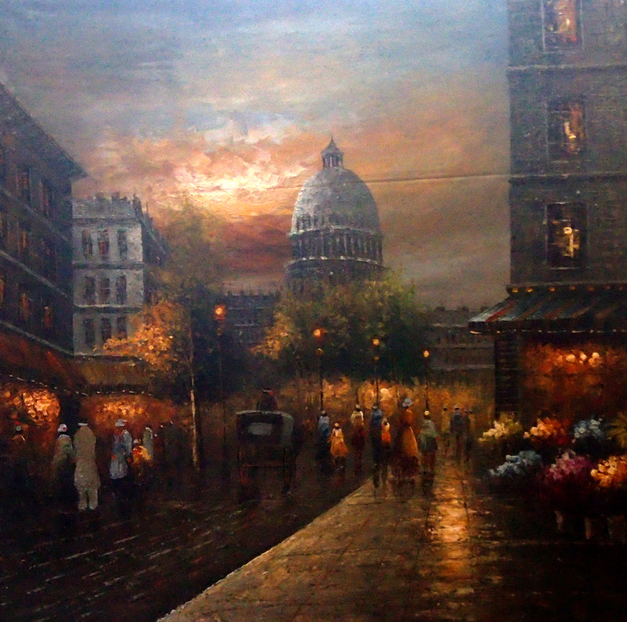 FR4020421 - 40"x40" Original Oil Painting