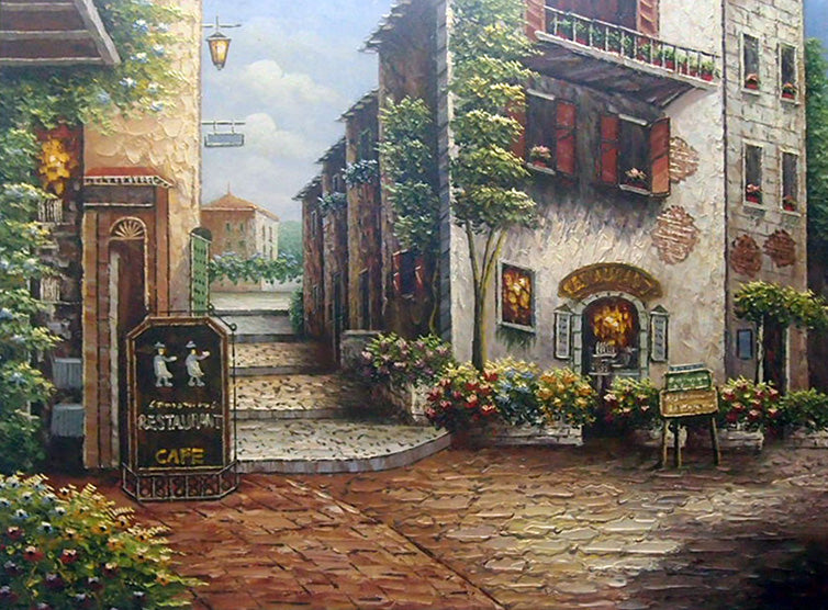 FR4818356 - 36"x48" Original Oil Painting
