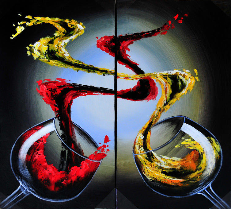 FWTT19595 - Triptych Original Oil Painting