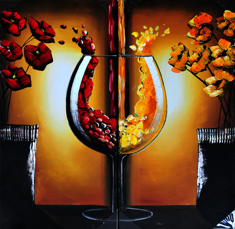 FWTT19596 - Triptych Original Oil Painting