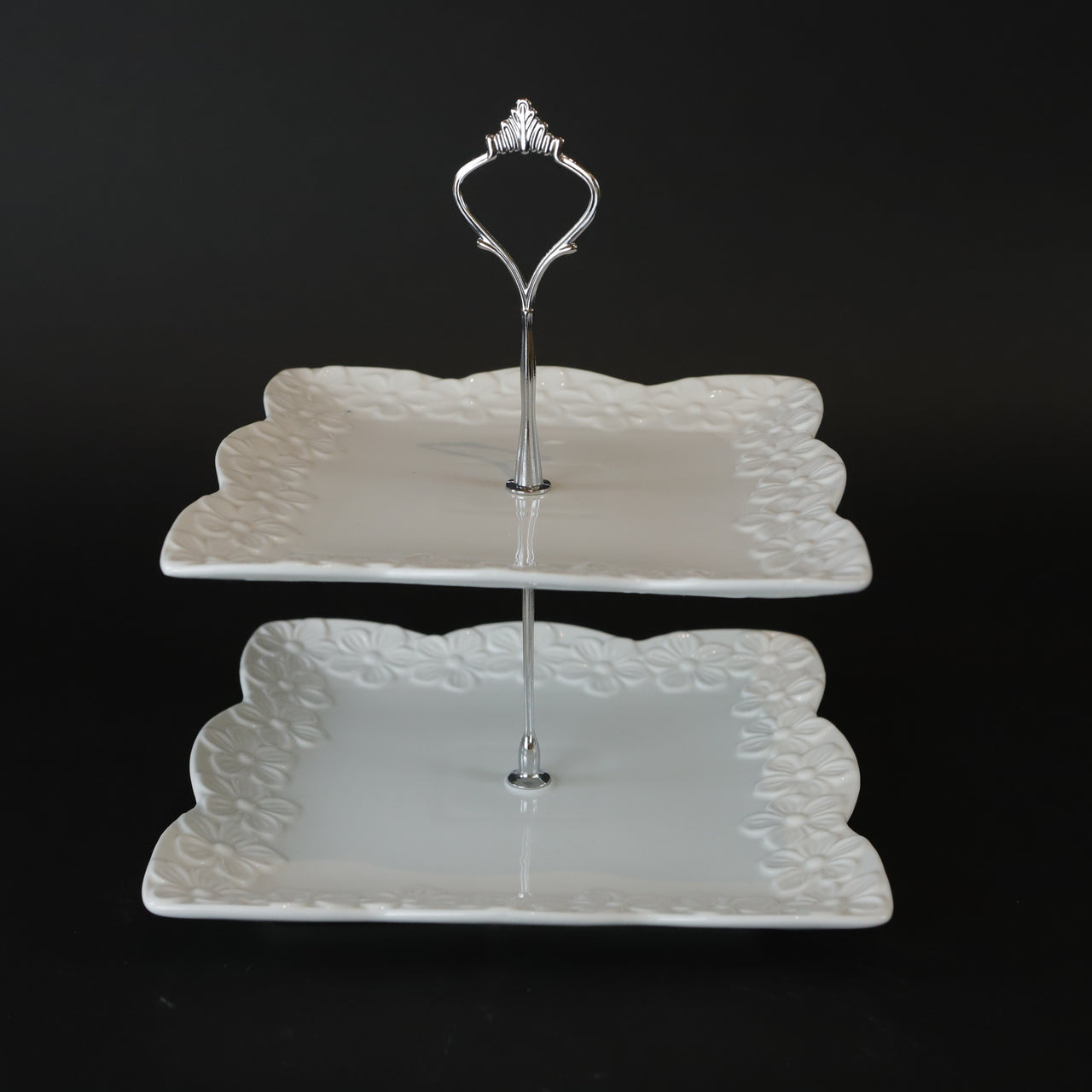 HCCH6139 - Double Pedestal Cake Plate