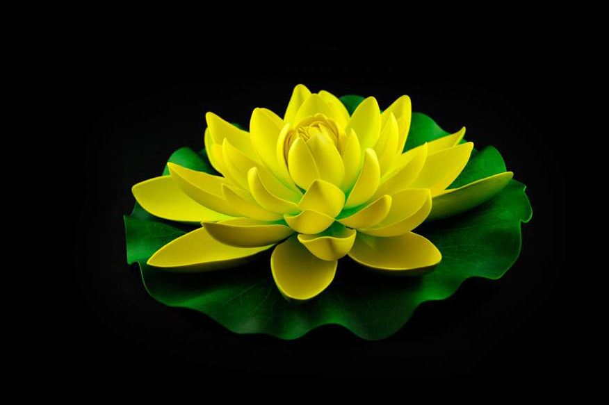 HCFL4177 - Yellow Floating Flower - Med