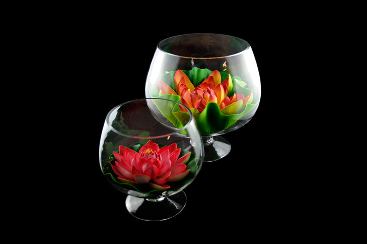 HCFL4186 - Red Floating Flower - Small