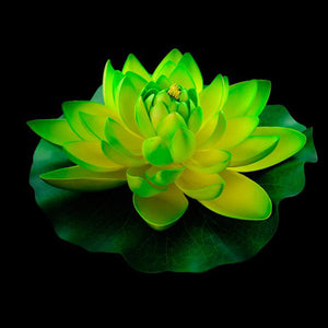 HCFL4453 - Green Floating Flower - Large