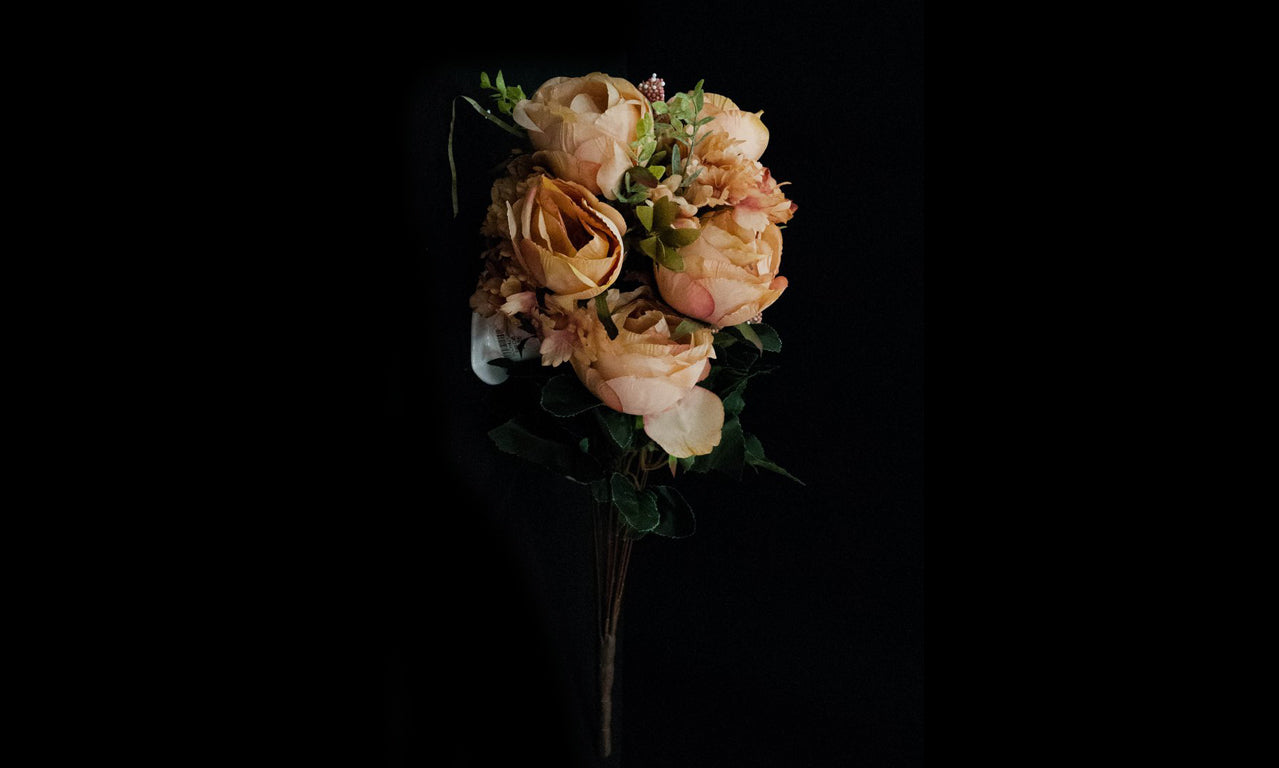 HCFL4755 - Deep Peach M Rose Bouquet