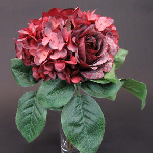 HCFL4771 - Burgundy Rose/Hydra Bouquet