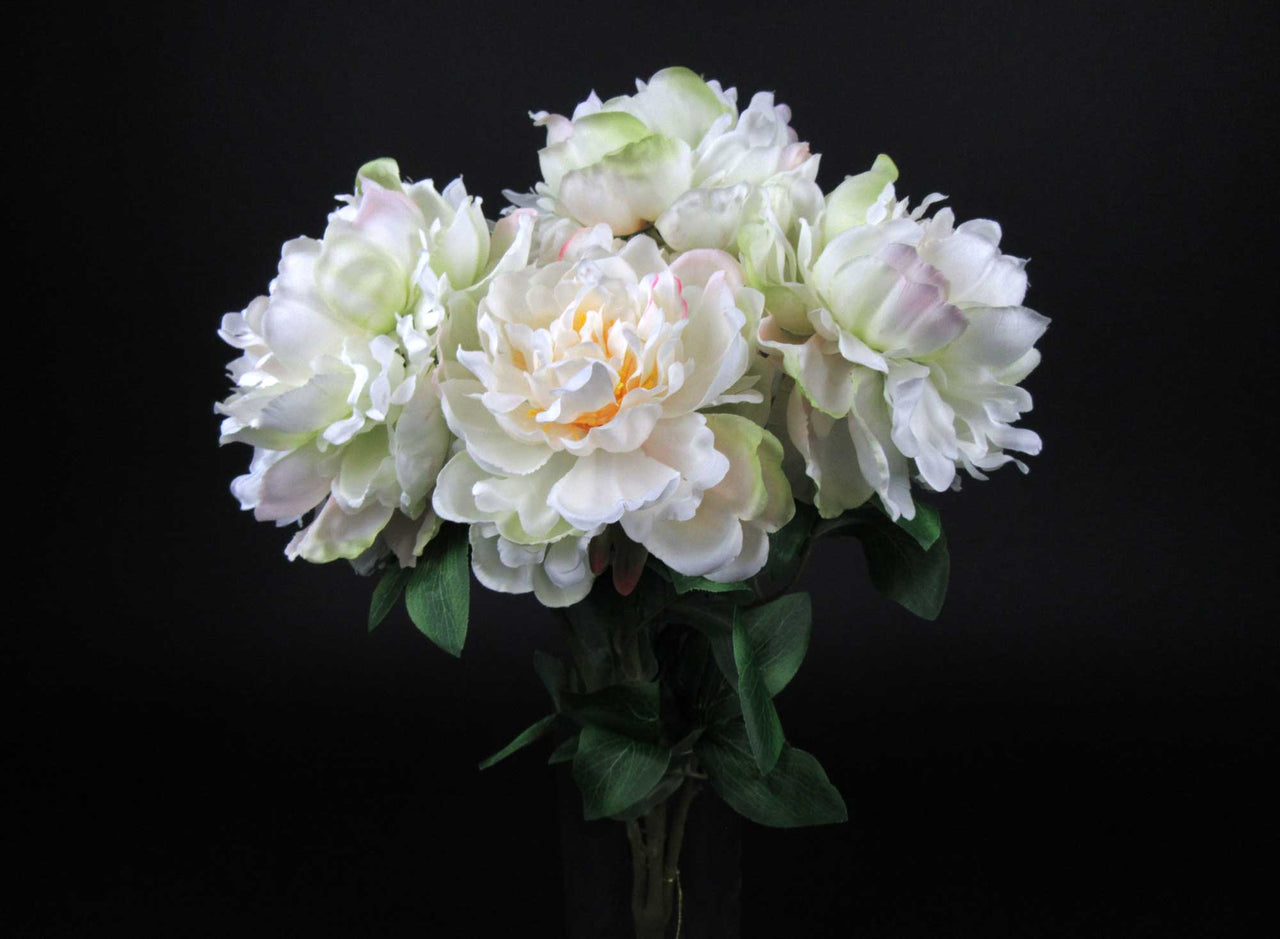 HCFL5813 - Cream Frilly Peony Bouquet