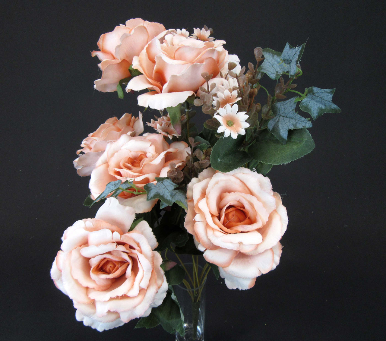 HCFL5831 - Peach Rose/Daisy Bouquet
