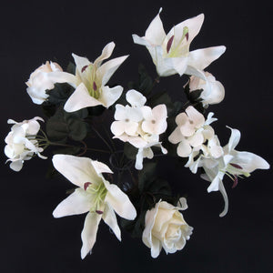 HCFL5849 - Cream Rose/Lily Bouquet