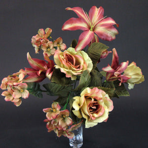 HCFL5850 - Orange Rose/Lily Bouquet