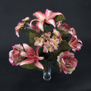 HCFL5852 - Salmon Rose/Lily Bouquet