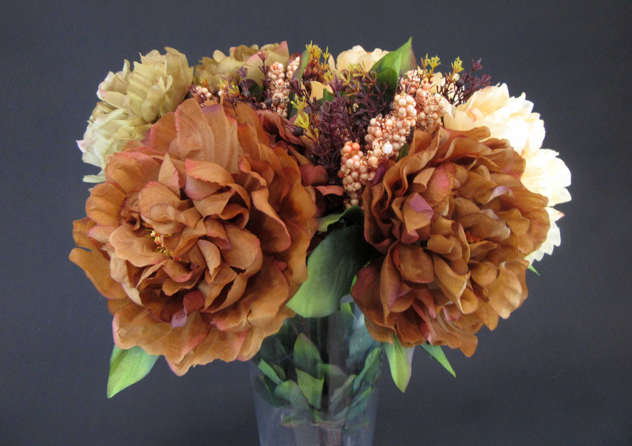 HCFL5902 - Mixed Coffee L Peony Bouquet
