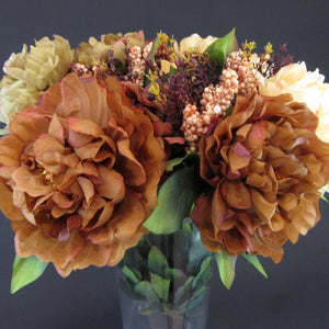HCFL5902 - Mixed Coffee L Peony Bouquet