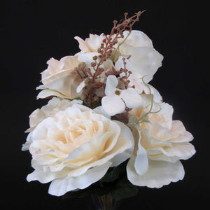 HCFL5923 - Mixed Cream Rose/Hydra Bouquet