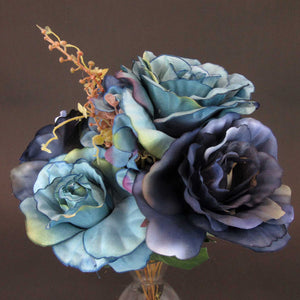 HCFL5924 - Mixed Blue Rose/Hydra Bouquet